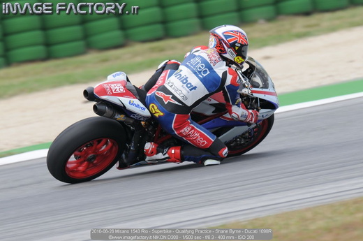2010-06-26 Misano 1543 Rio - Superbike - Qualifyng Practice - Shane Byrne - Ducati 1098R